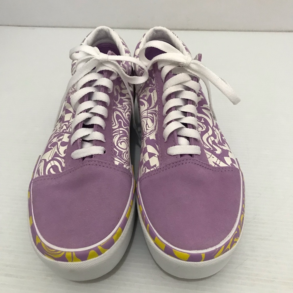 New Vans Old Skool Stacked Platform Sneaker Wavy Daze Lilac Purple Women’s 9.5 - Picture 2 of 9
